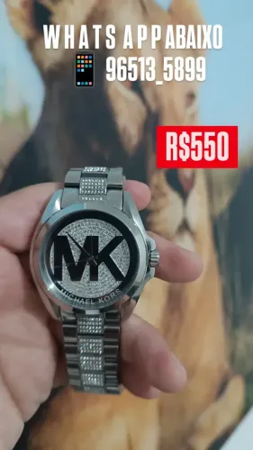 Relógio MICHAEL KORS MK PRATA CRAVEJADO 