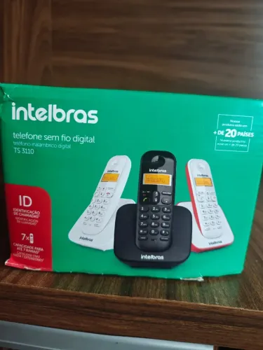 TELEFONE SEM FIO INTELBRAS TS 3110 - CAPACIDADE PARA 7 RAMAIS - ID CHAMADA - AGENDA
