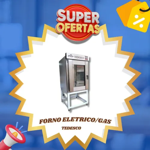 Forno turbo de padaria para 5 e 10 telas em até 10x sem juros no cartão 