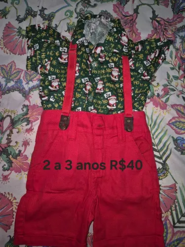 Roupa de Natal pro seu bebê