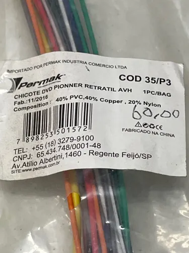 Chicote Retrátil para DVD Pioneer AVH - 35/P3