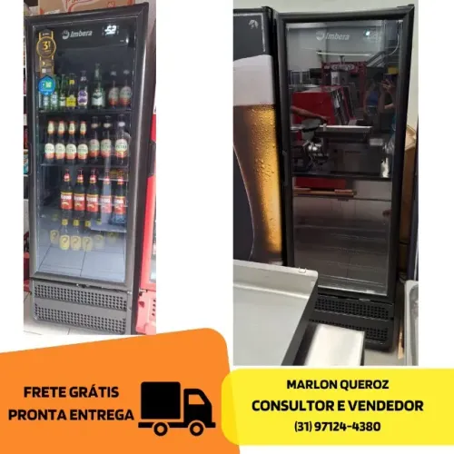 Cervejeira Imbera Porta de Vidro 569L Nova 
