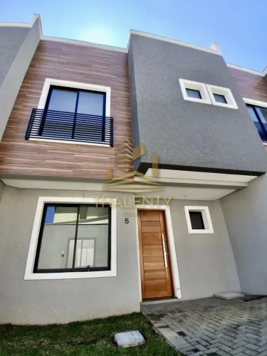 Sobrado duplex novo em condomínio no Pilarzinho, apenas 300 metros do Parque Tanguá!
