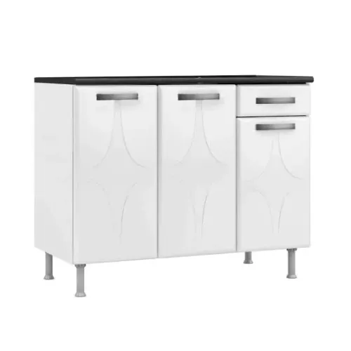 Balcão em Açõ 3 Portas Novo