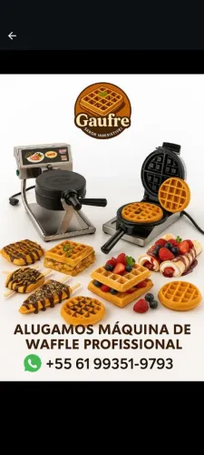 Máquina de Waffle Pro Alugo 