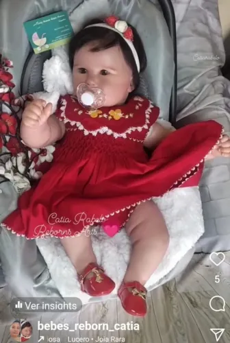 Promoção Bebê Reborn pintada a mão bebê grande 9 meses pronta entrega