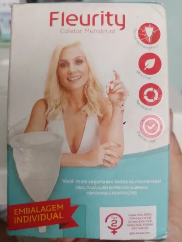 Coletor Menstrual Fleurity Tipo 2 para Mulheres com menos de 30 ou que não foram Gestantes