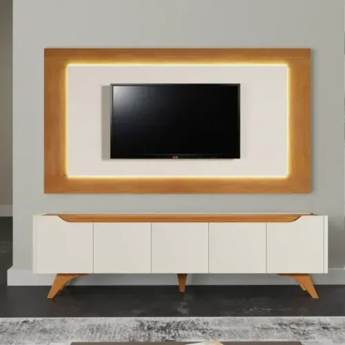 Rack MDF com Painel LED 2,20 NOVO FRETE E MONTAGEM GRÁTIS