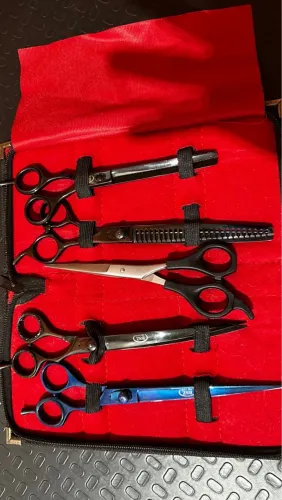 Kit de Tesouras Profissionais para Pet Shop