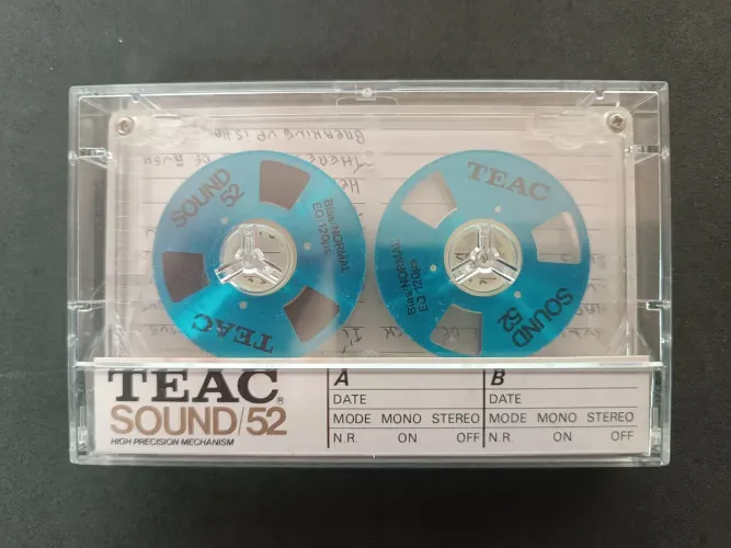Fita k7 TEAC Sound 52min rolinho usada
