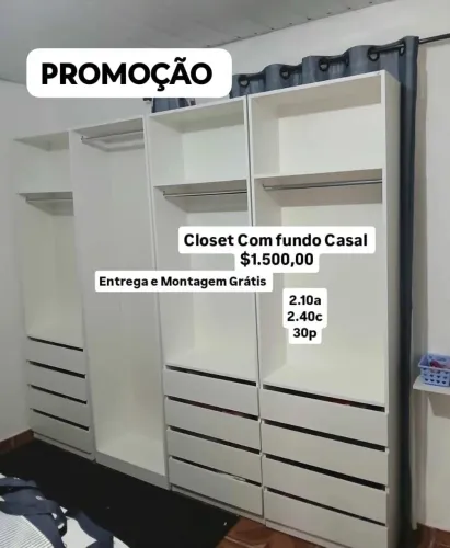 Closet s todos em Blacky Friday promoção final de ano corra e peça o seu