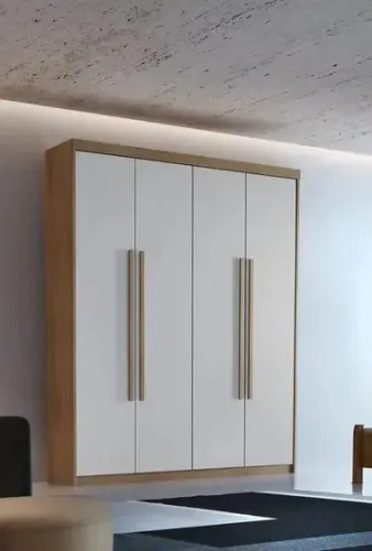 Guarda Roupa 100% MDF 4 Portas 2 Gavetas Hawaii -FAZEMOS ENTREGA!