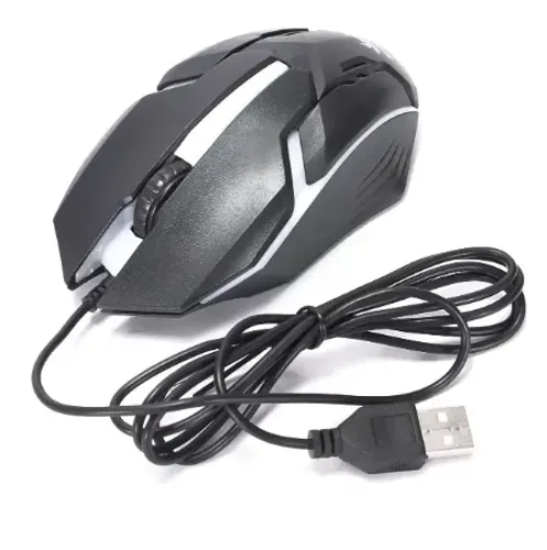Mouse Gamer Pc Usb 2.0 Knup KP-V15 3d 1600dpi com Led Luminoso 