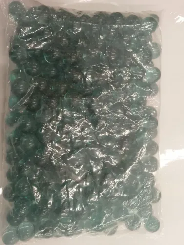 200 uni. Bolinhas de gude esverdeadas - esferas de vidro