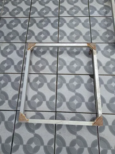 Suporte de alumínio com rodinhas para fogão 