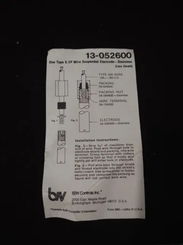CONECTOR BW CONTROLS 13-052600