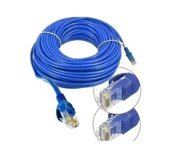 Cabo de Rede Rj45 30 metros Internet Com Conectores Cabo Cat5