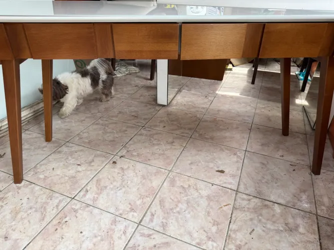 Aparador vidro com madeira