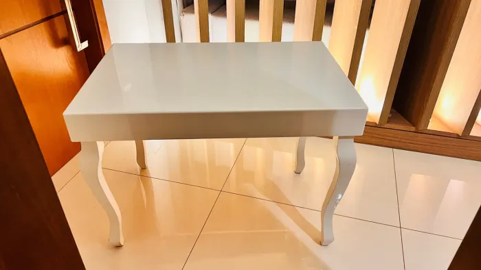 Mesa Branca Retangular 