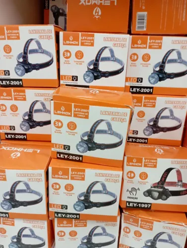 Lanterna de Cabeça LED Recarregável - Ideal para Pesca e Esportes Aquáticos