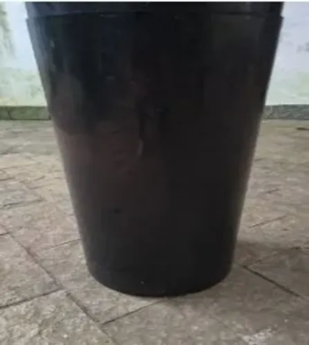 Lixeira Preta média - 52cmx24cm de diâmentro