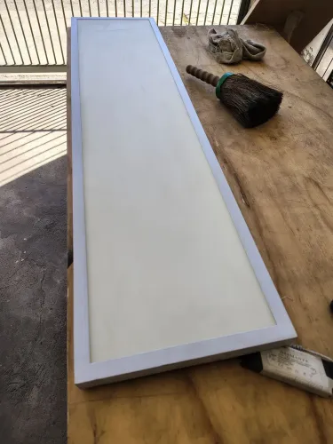 luminária de 48w amarela 120 comp diamante 