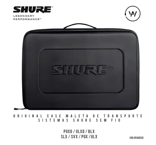 CASE SHURE PARA SISTEMAS SEM FIO BLX, PGX, GLXD, SVX, PGXD
