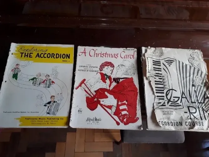 Lote 3 Livros Para Acordeon Partituras Anos 50