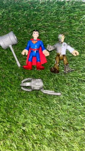Imaginext Dc Liga Justiça Metallo e Superman