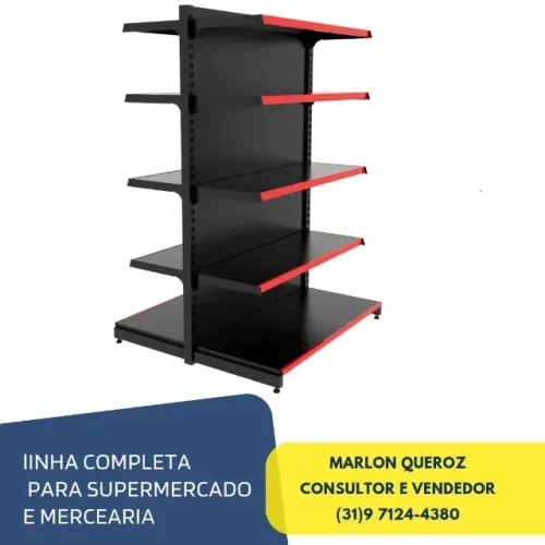 Gondola de Centro c/ Porta Etiqueta Polar