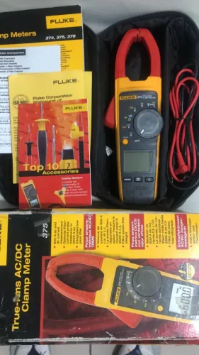  - FLUKE 375 CLAMP METER ALICATE AMPERIMETRO  R$ 1300,00