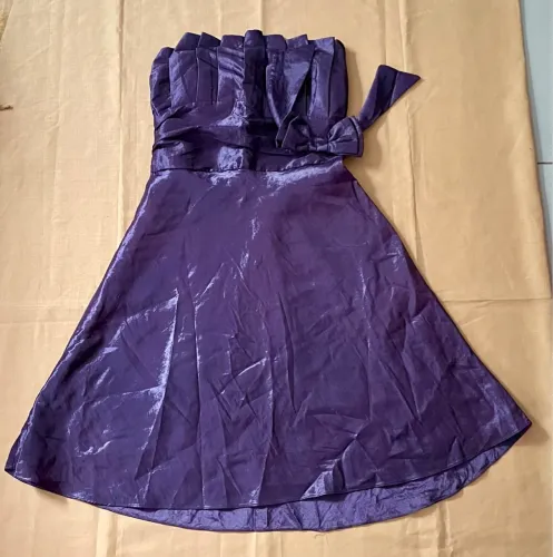 Vestido de festa em Chifon azul TAM P