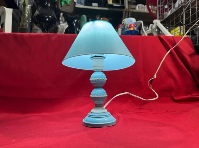 Abajur Luminária Retrô Azul