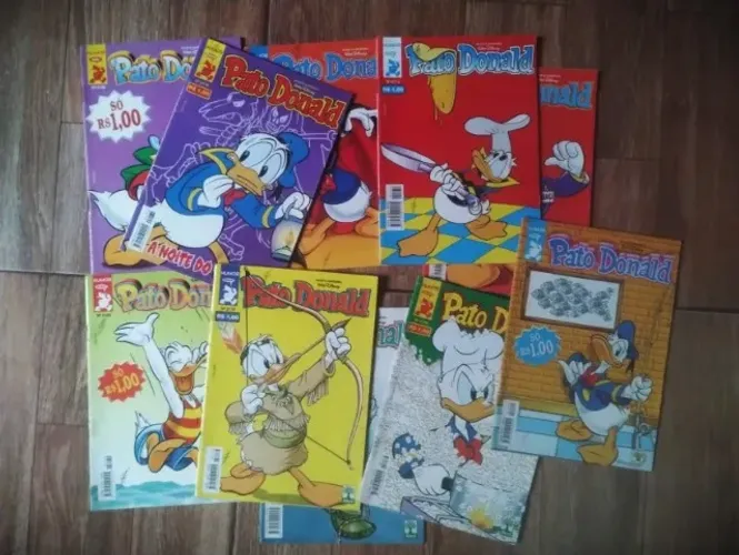 10 Revistas Pato Donald Abril (1999-2000) - Ótimo Estado