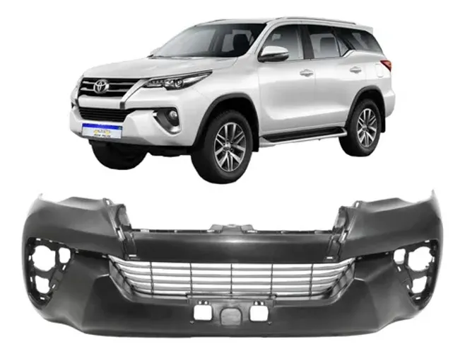 Parachoque Toyota Hilux Sw4 2016 2017 2018 2019 2020 Novo Preto
