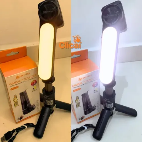 Gimbal Estabilizador 3 em 1 com Luz LED - a promta entrega