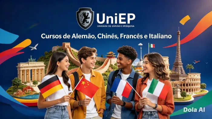 Aulas de Alemão, Chinês, Francês e Italiano