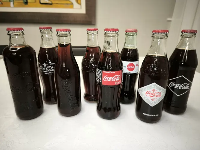 Coleção de Garrafas Coca-Cola