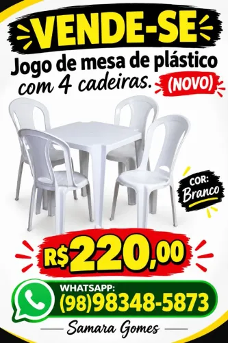Jogo de mesa de plástico 