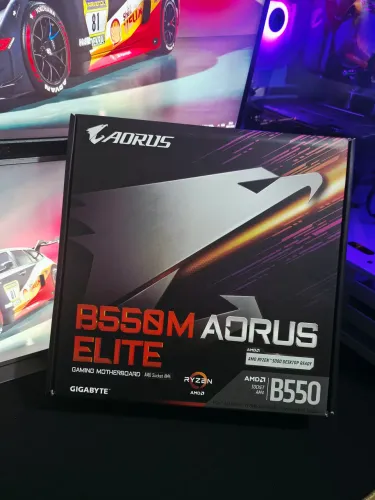 Placa Mãe Gigabyte B550m Aorus Elite AM4 DDR4 PC Gamer AMD Ryzen 5 5600 5700x M.2 NVMe
