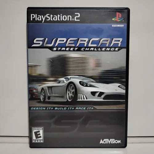 Jogo Supercar Street Challenge PS2 Original Americano Completo Mídia Física Seminovo CIB