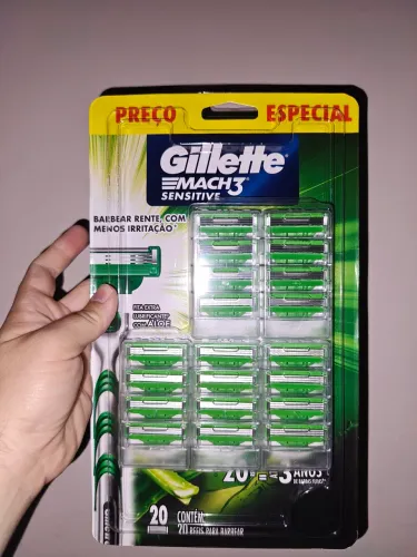 Gillette Mach 3 Sensitive (20 refis)