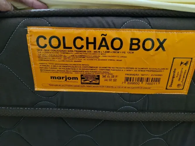 CAMA BOX COLCHÃO INTEGRADA D28