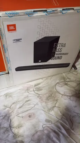 jbl soundbar bluetooth cinema sb180 2.1 canais subwoofer de 6 5 sem fio