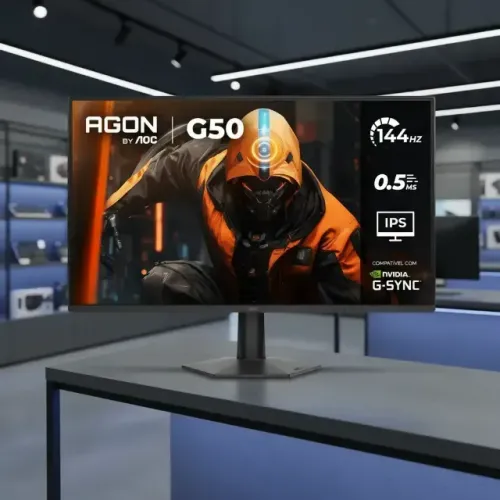 Monitor Gamer AOC Agon G50 27" Full HD 144Hz IPS 0,5ms HDMI DisplayPort G-Sync