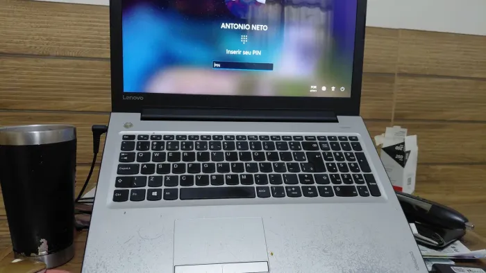 Notebook Lenovo Ideapad - SSD 1 TB, 128 gb ram, bluetoot, wifi, mouse sem fio, bateria boa