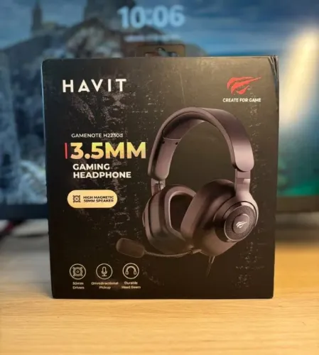 Headset Havit H2230D Preto Gamer - Novo