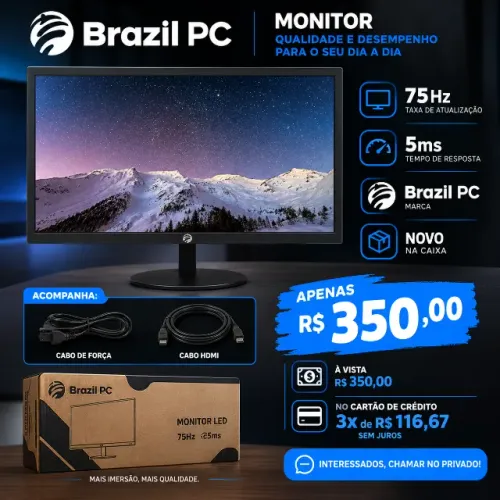 Monitor 20 polegadas 75hz 5ms