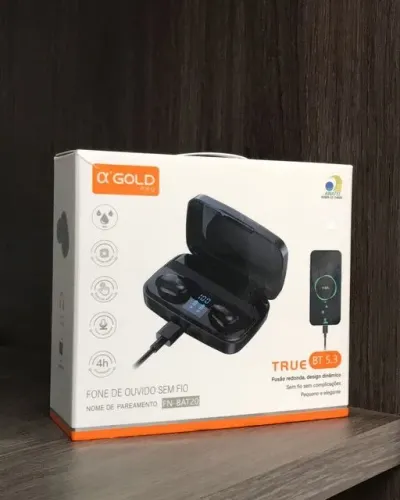 Fone De Ouvido Bluetooth 5.3 True Fn Bat20 - Agold