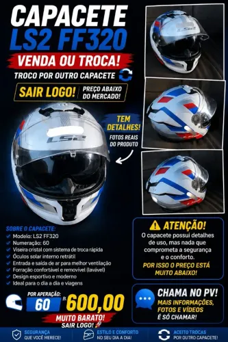 Vendo LS2 esportivo